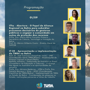 TWRA programação webinário Bahia